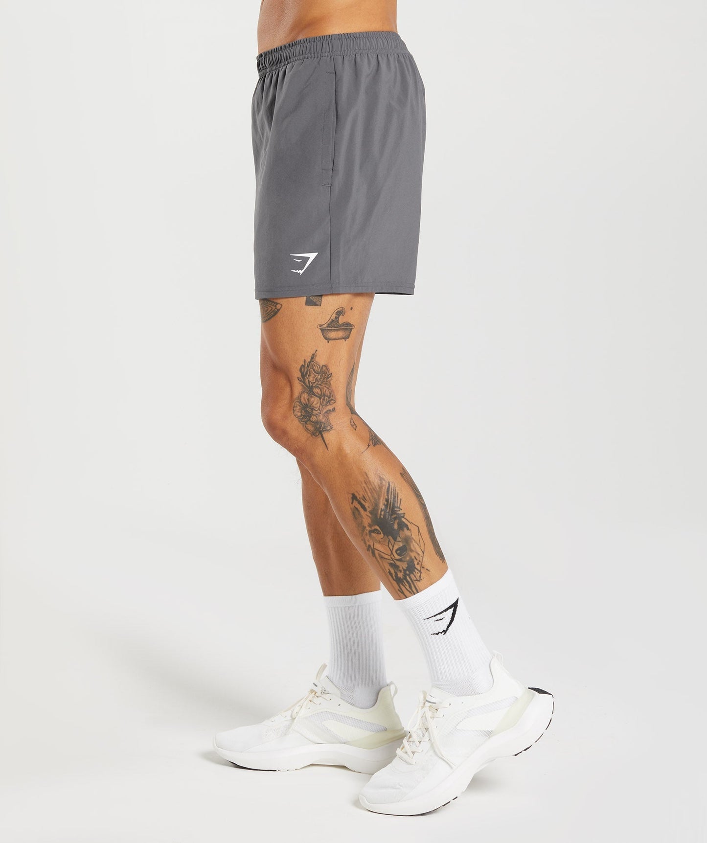 Gymshark Arrival 5" Shorts Silhouette Grey — Gymshark | Authentic India