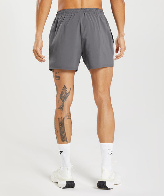 Gymshark Arrival 5" Shorts Silhouette Grey — Gymshark | Authentic India