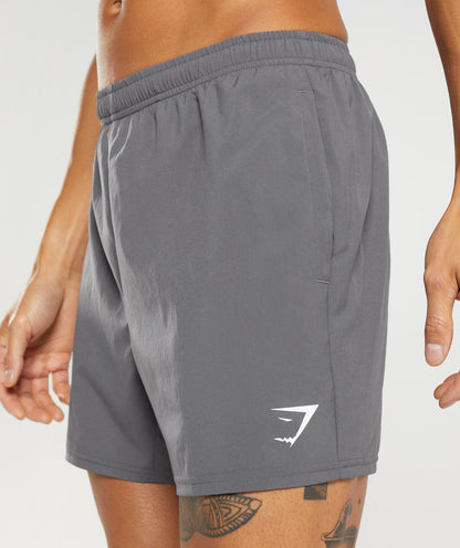 Gymshark Arrival 5" Shorts Silhouette Grey — Gymshark | Authentic India