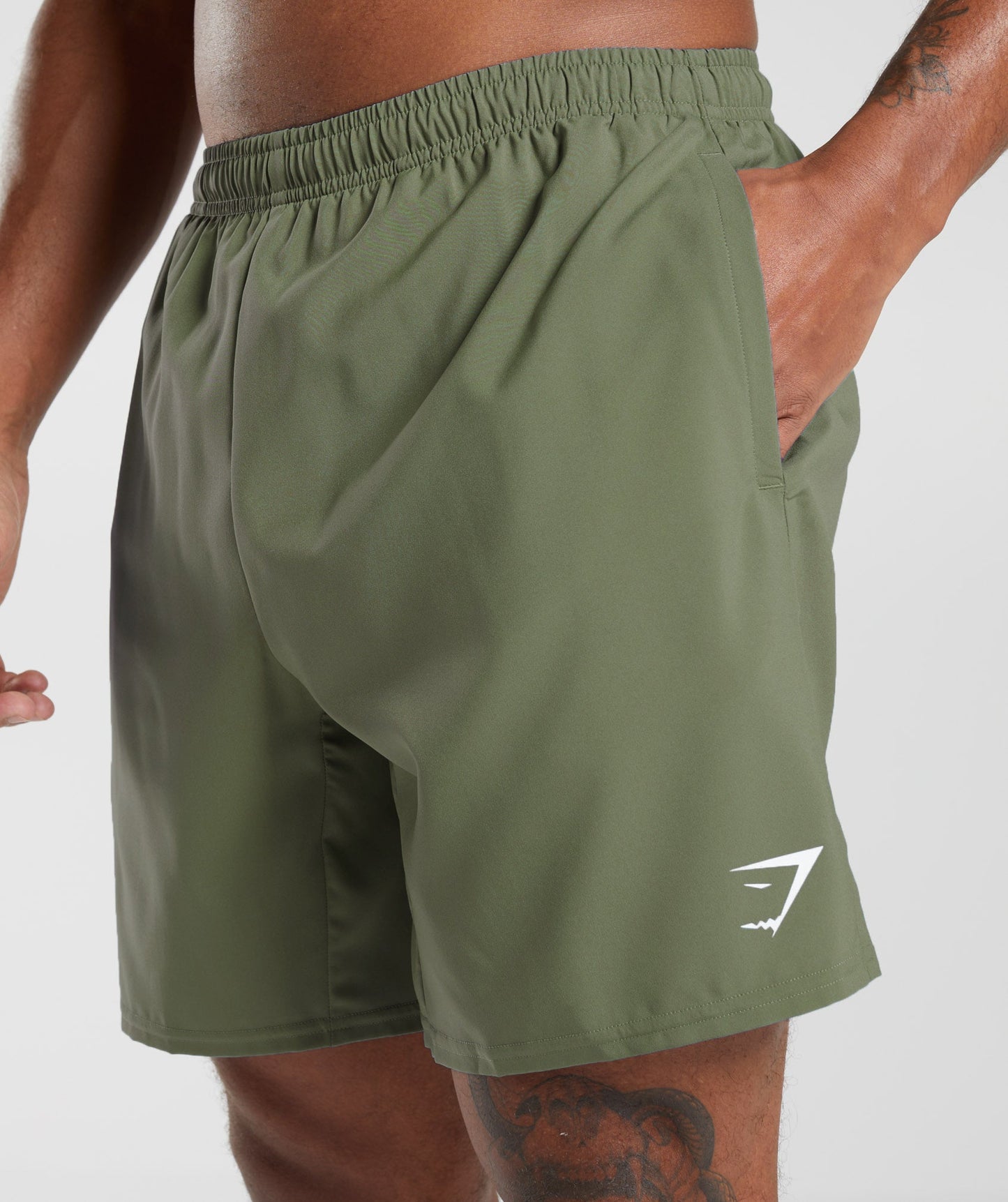 Gymshark Arrival 7" Shorts Core Olive — Gymshark | Authentic India