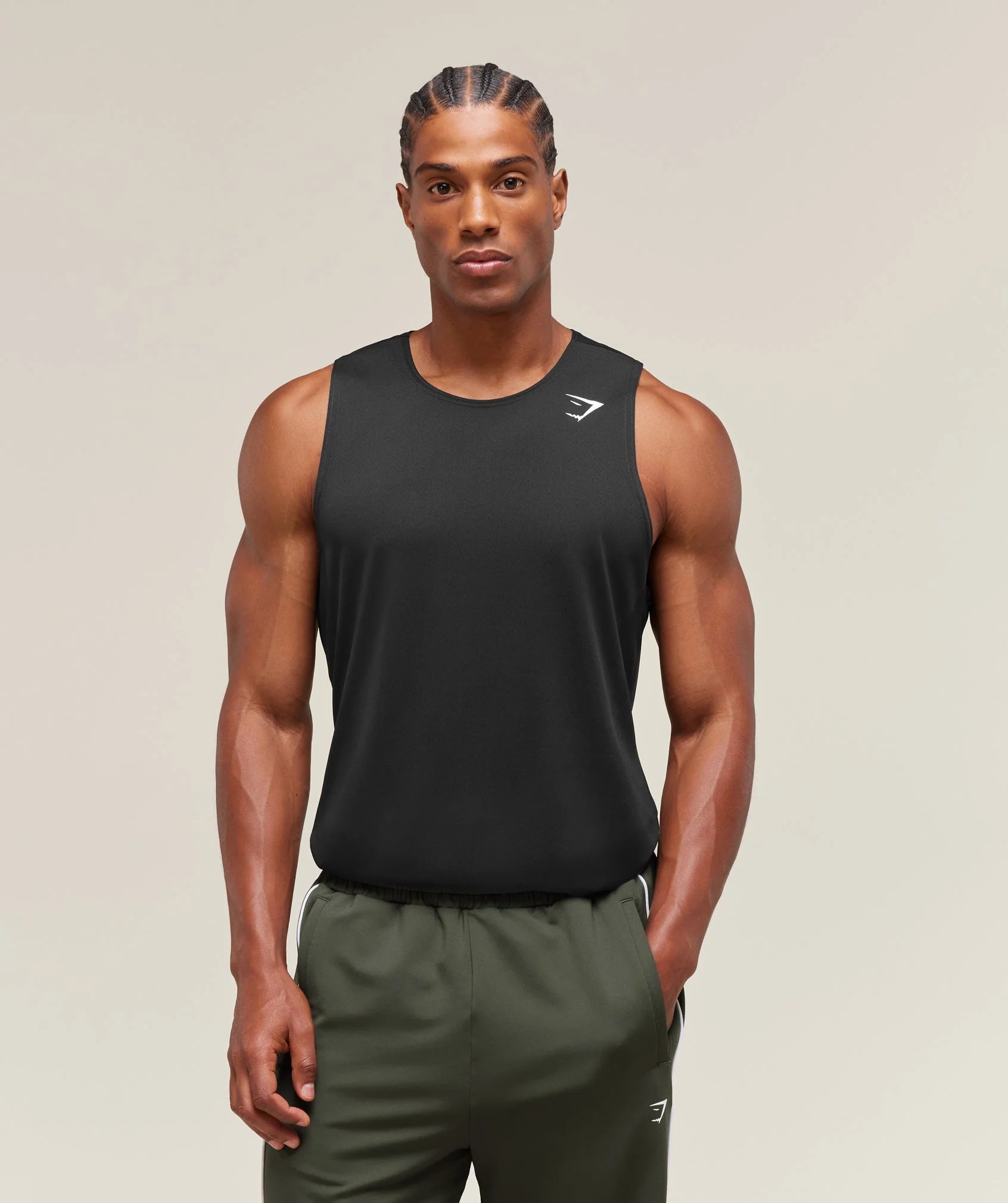 GYMSHARK Arrival Tank Black — Gymshark | Authentic India
