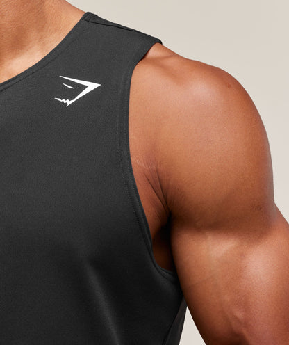 GYMSHARK Arrival Tank Black — Gymshark | Authentic India