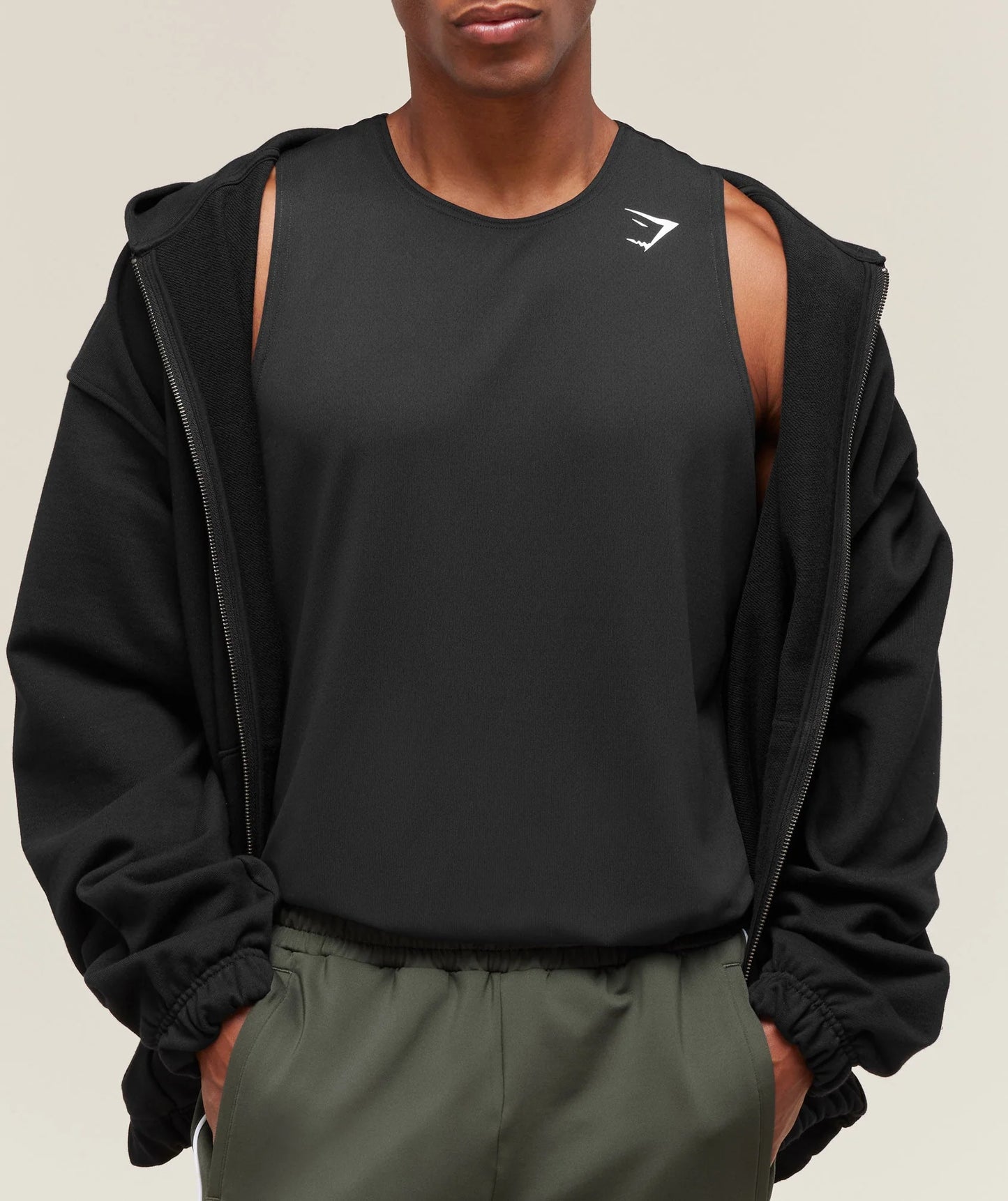 GYMSHARK Arrival Tank Black — Gymshark | Authentic India