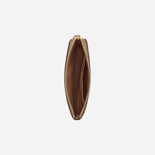 COACH Corner Zip Wristlet Gold/Taupe