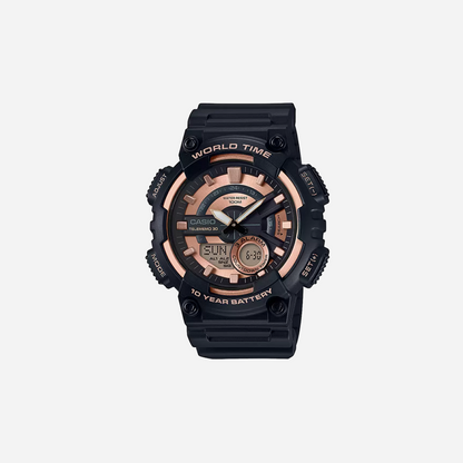Casio Youth AEQ-110W-1A3VDF Black/Rose Gold