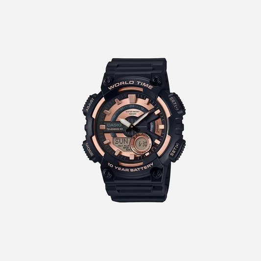 Casio Youth AEQ-110W-1A3VDF Black/Rose Gold