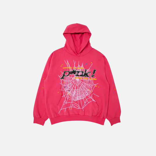 Sp5der P*NK Hoodie Pink
