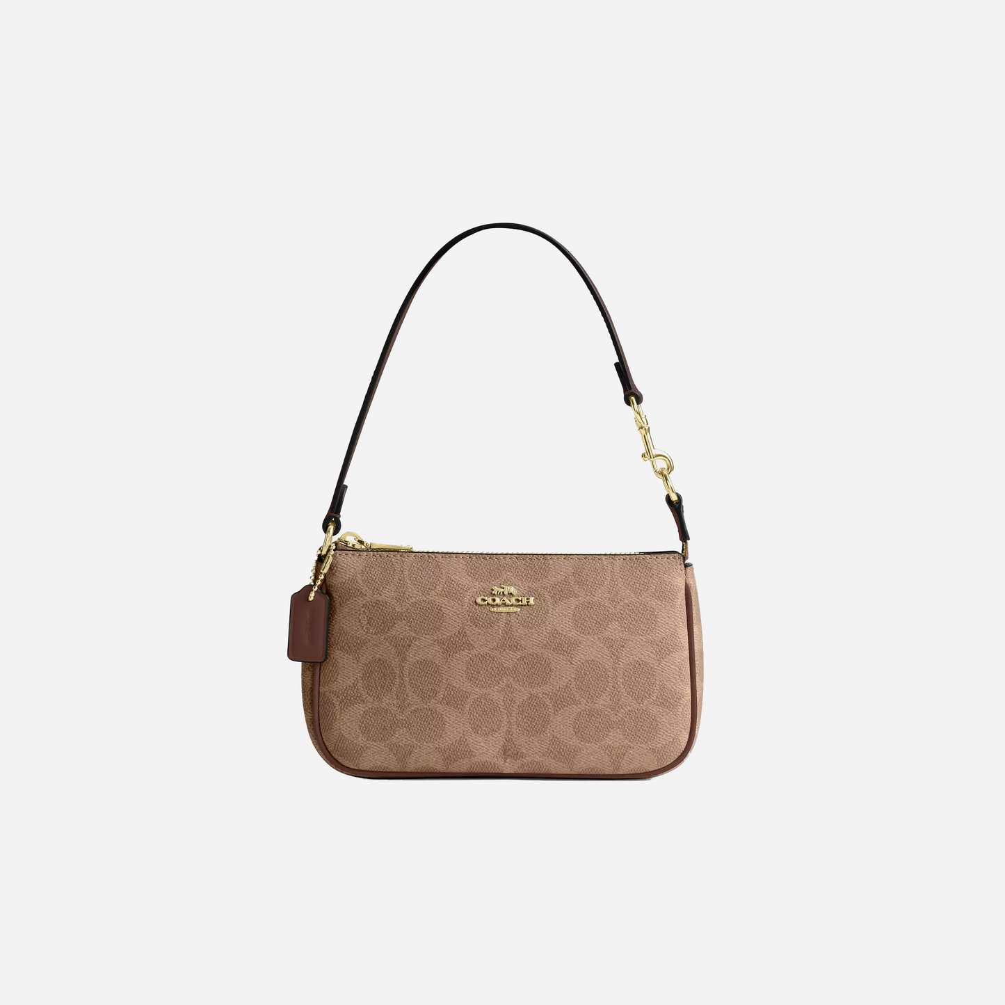 COACH Nolita 19 In Signature Canvas Gold/Tan/Brown