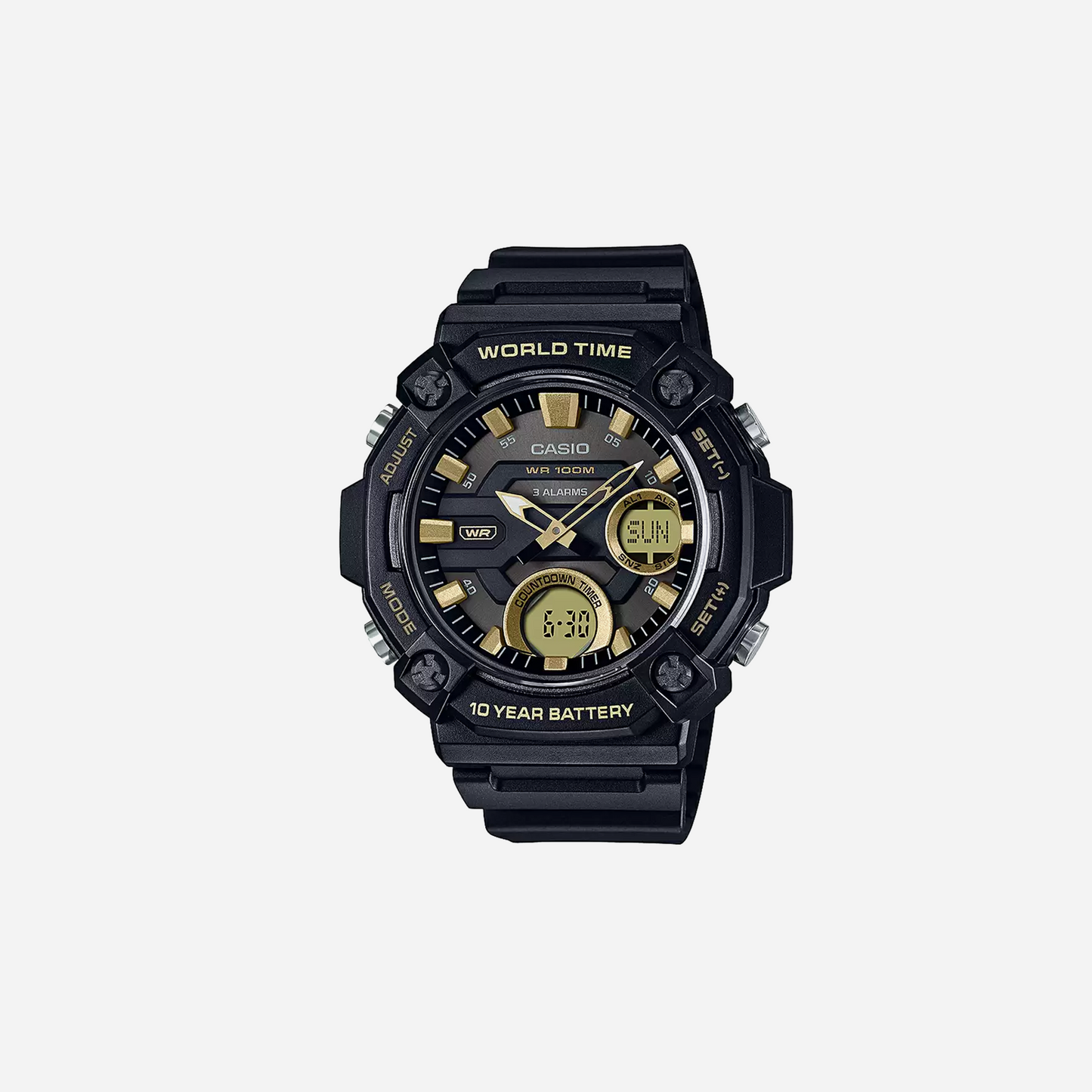 CASIO YOUTH AEQ-120W-9AVDF Black/Yellow