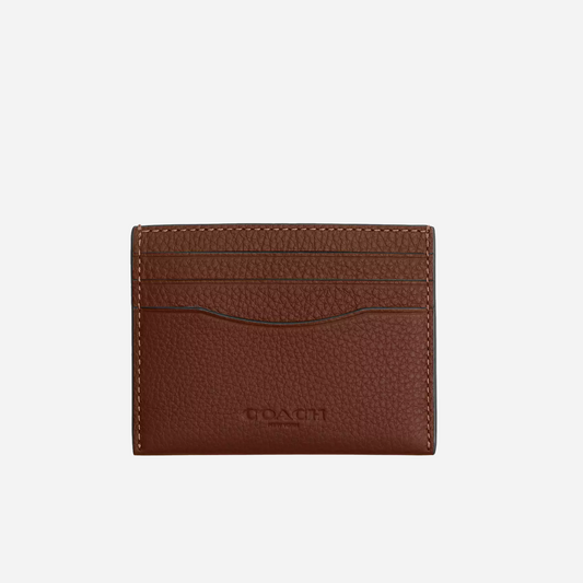 COACH Slim Id Card Case Saddle