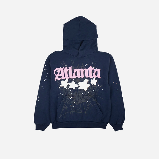 Sp5der Atlanta Hoodie Navy