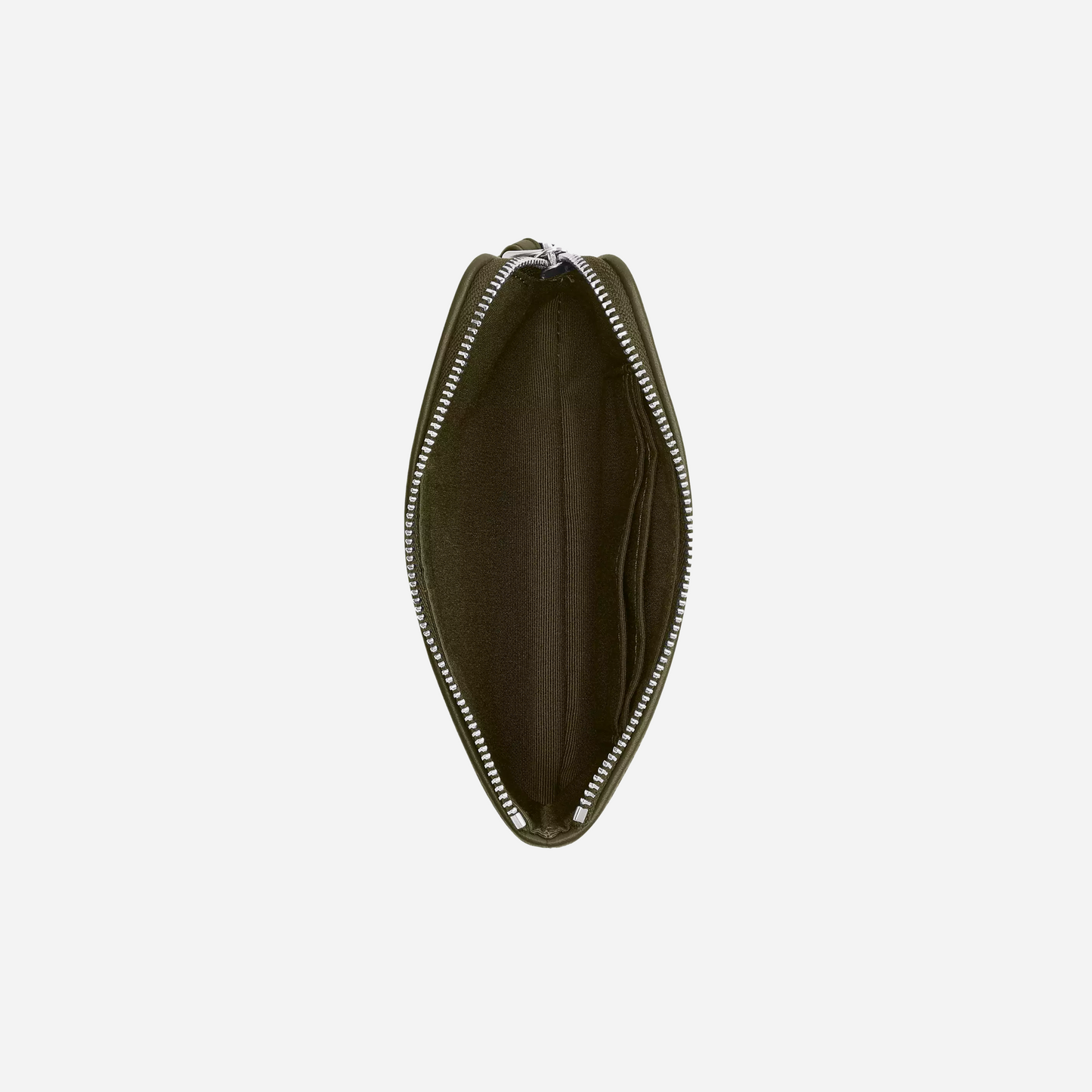 COACH Corner Zip Wristlet In Signature Jacquard Silver/Olive Drab/Olive Drab