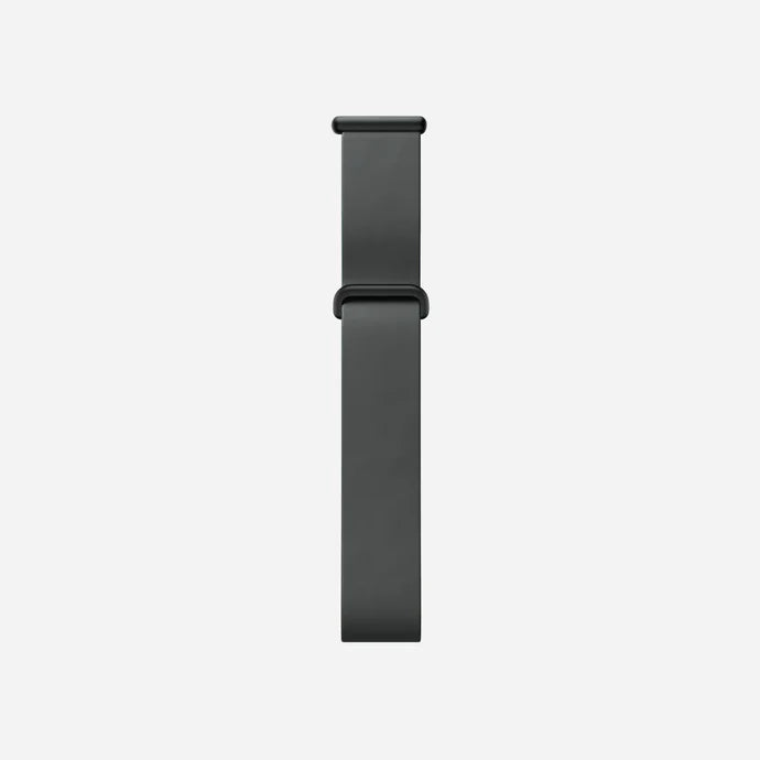 Google Fitbit Air Elevated Modern Band Strap " Obsidian / Matte Black Stainless Steel Clasp"