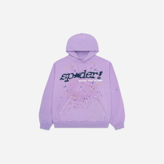 Sp5der Acai Hoodie Purple