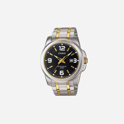 CASIO ENTICER MEN MTP-1314SG-1AVDF Black/Gold