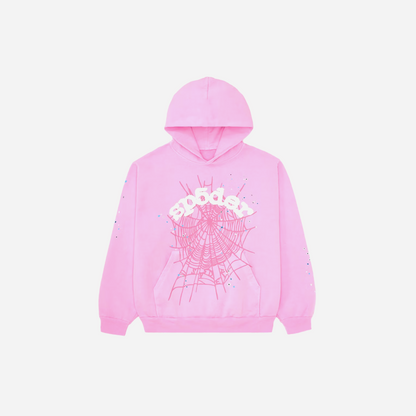 Sp5der OG Web Hoodie Pink