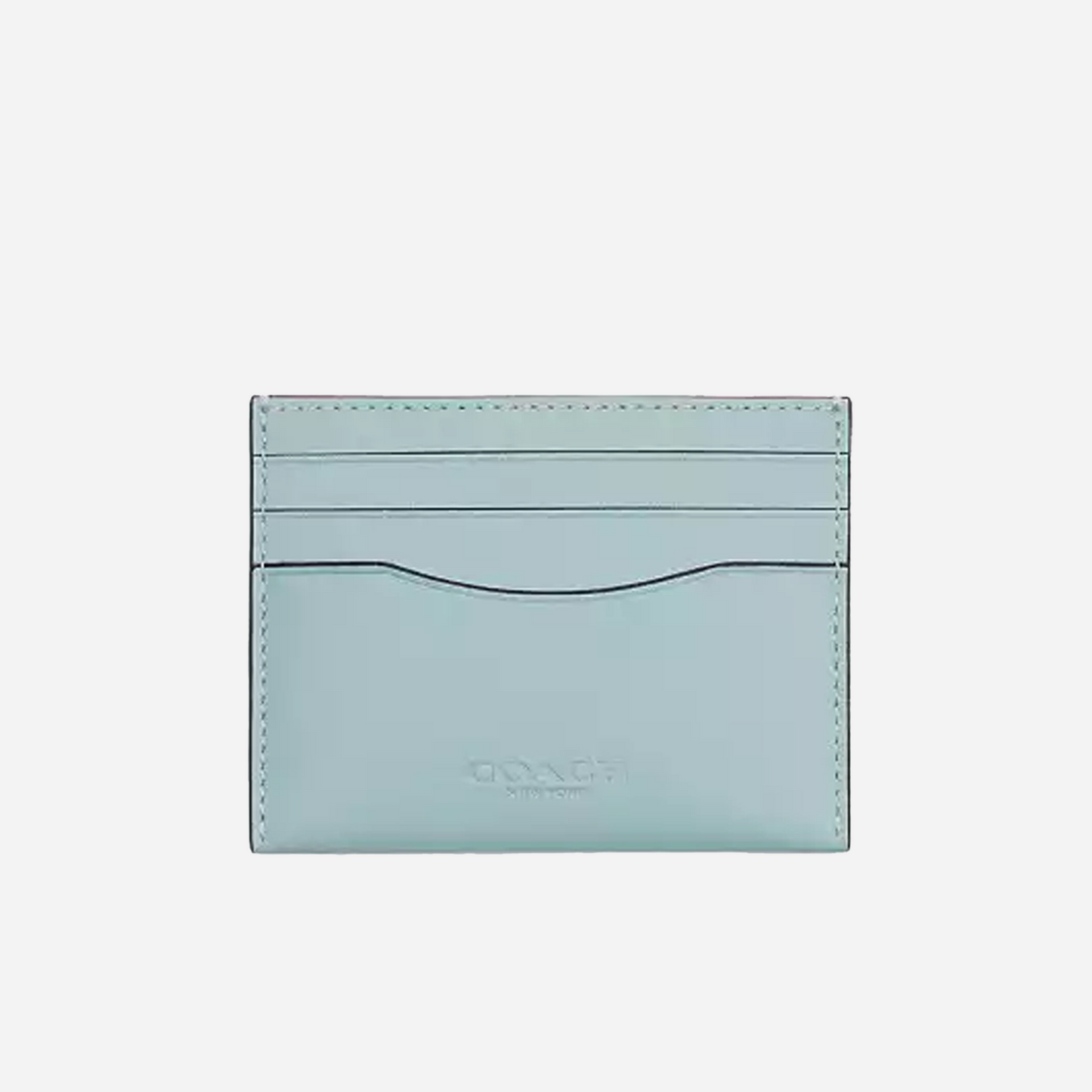 COACH Slim Id Card Case Light Blue