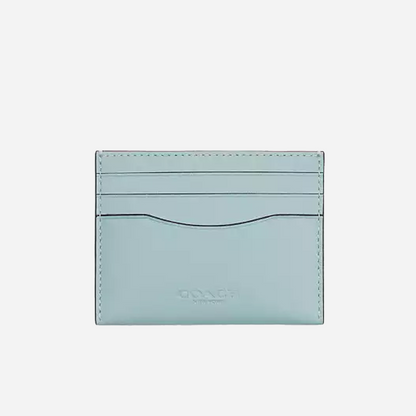 COACH Slim Id Card Case Light Blue