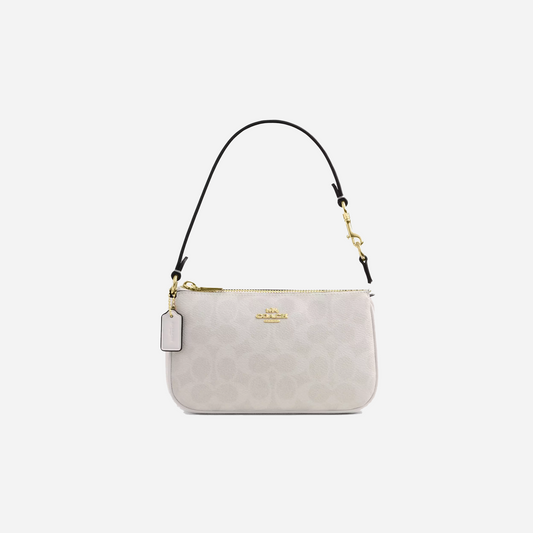 COACH Nolita 19 In Signature Canvas Gold/White/Chalk