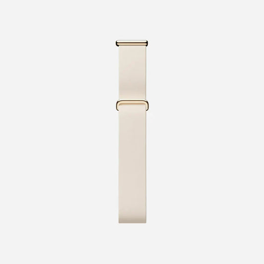 Google Fitbit Air Elevated Modern Band Strap "Porcelain / Polished Champagne Gold Stainless Steel Clasp"