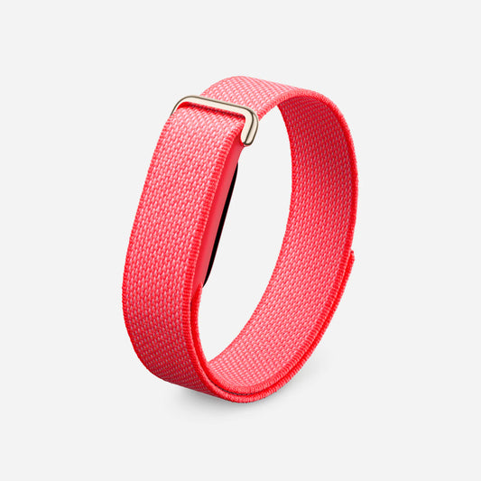 Google Fitbit Air Performance Loop Band Strap "Berry / Polished Champagne Gold Stainless Steel Clasp"