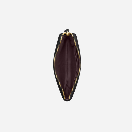 COACH Corner Zip Wristlet Gold/Black