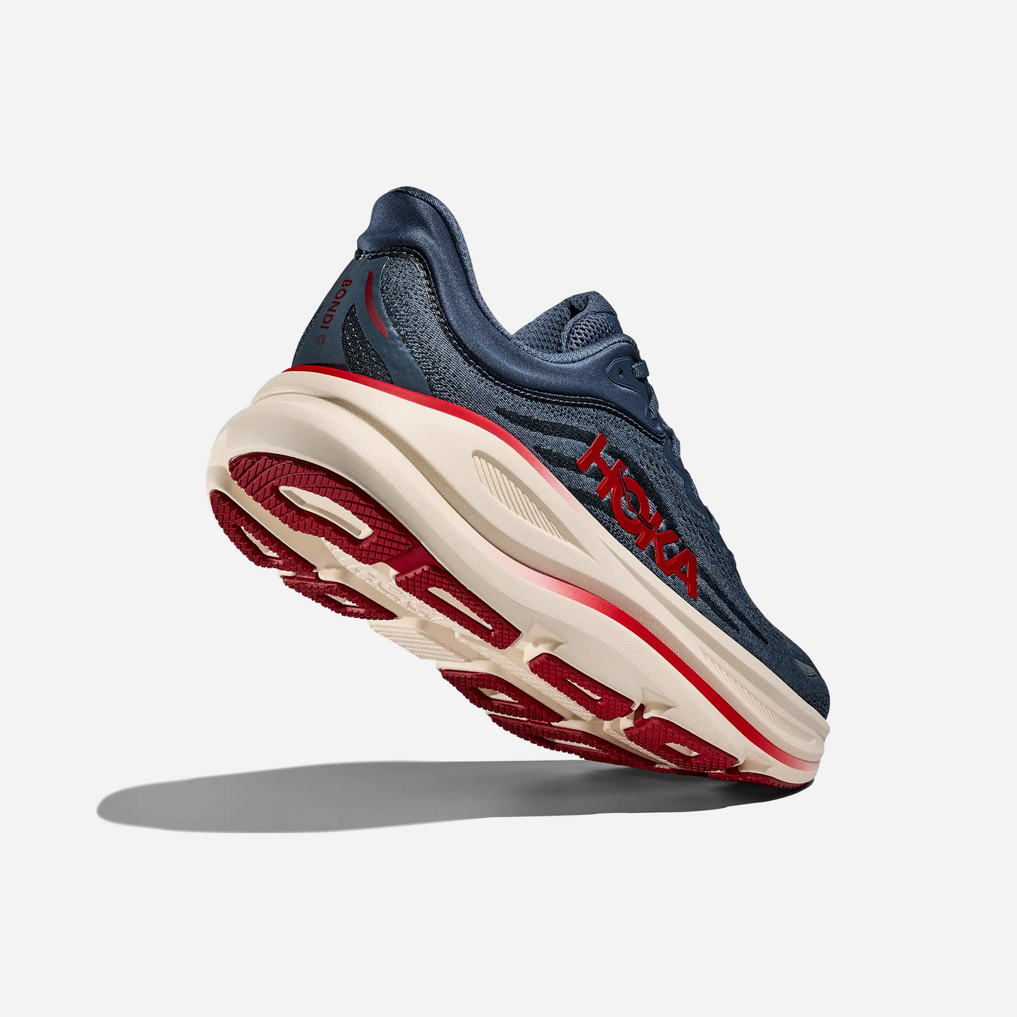 Hoka Bondi 9 Thunder Cloud Vermillion Regular