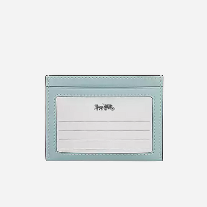 COACH Slim Id Card Case Light Blue