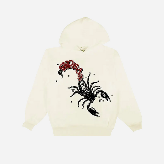 Sp5der x Mariah The Scientist Scorpion Hoodie Cream