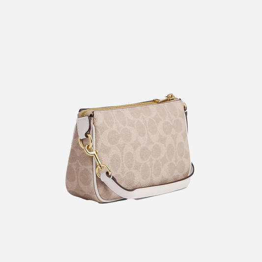 COACH Nolita 19 In Signature Canvas Gold/Sand/Chalk