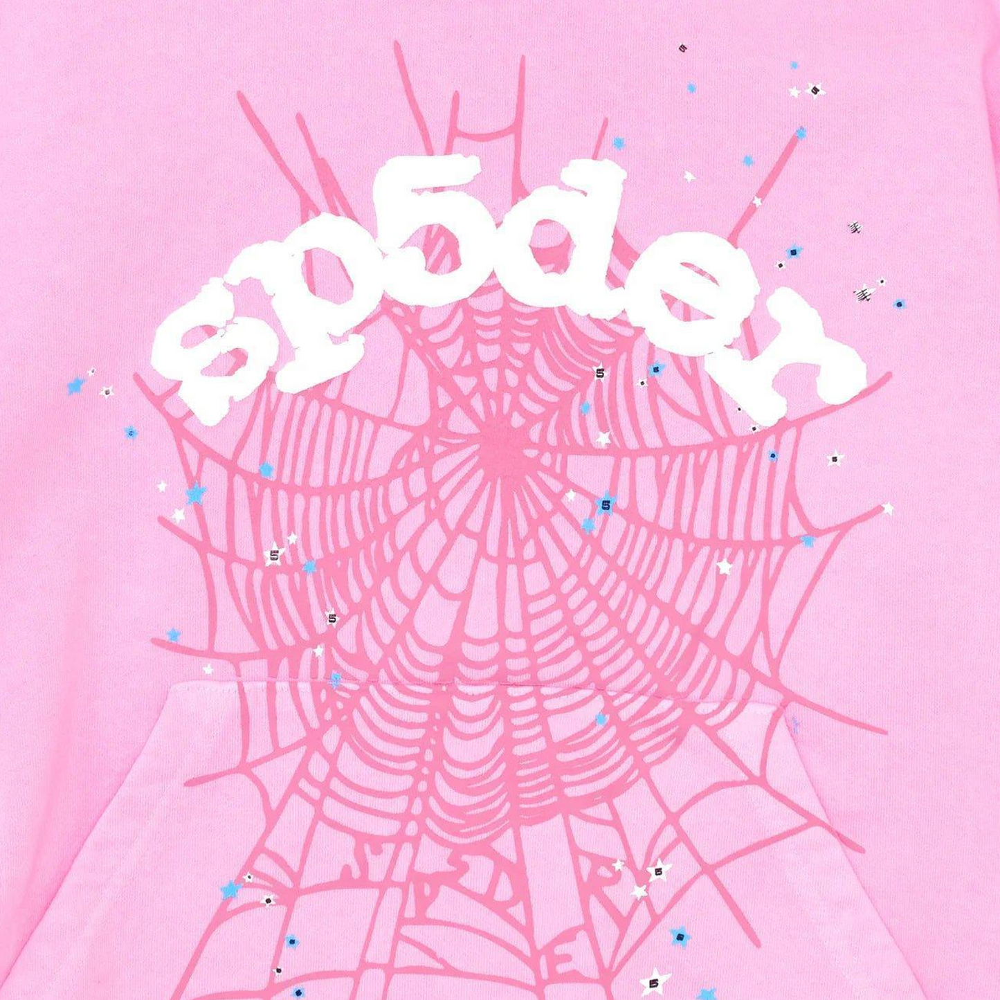 Sp5der OG Web Hoodie Pink