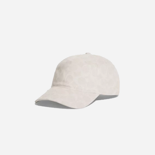 Coach Signature Denim Baseball Hat chalk