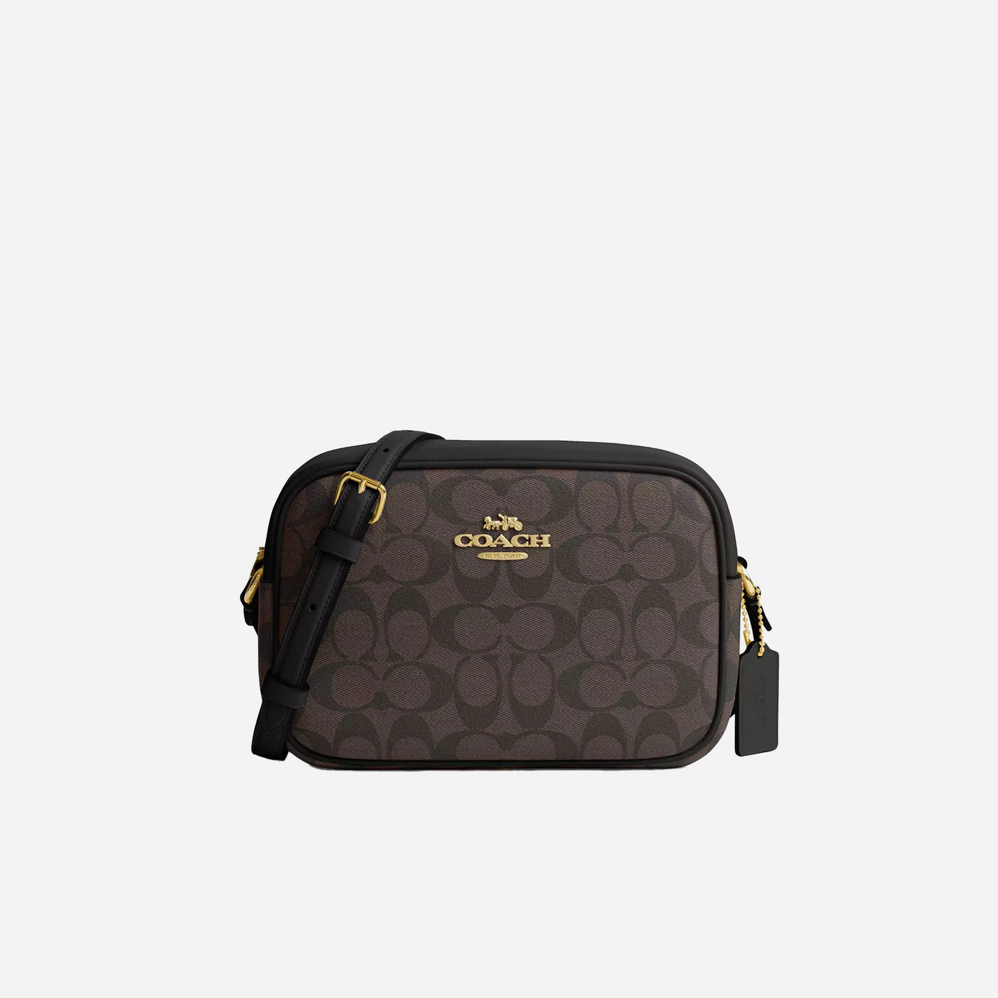 COACH Jamie Camera Bag In Signature Canvas Gold/Brown Black