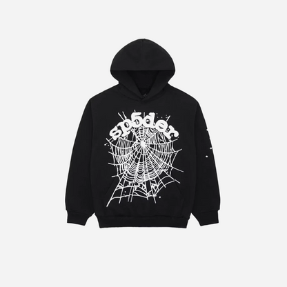 Sp5der OG Web Hoodie Black