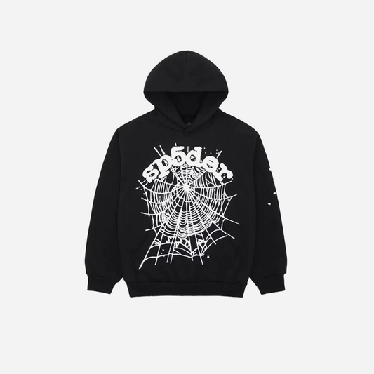 Sp5der OG Web Hoodie Black