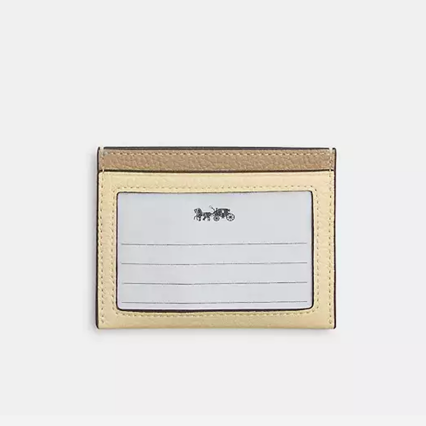 COACH Slim Id Card Case With Lemon Graphic Silver/Moonlight