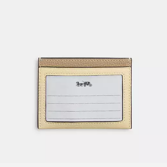 COACH Slim Id Card Case With Lemon Graphic Silver/Moonlight