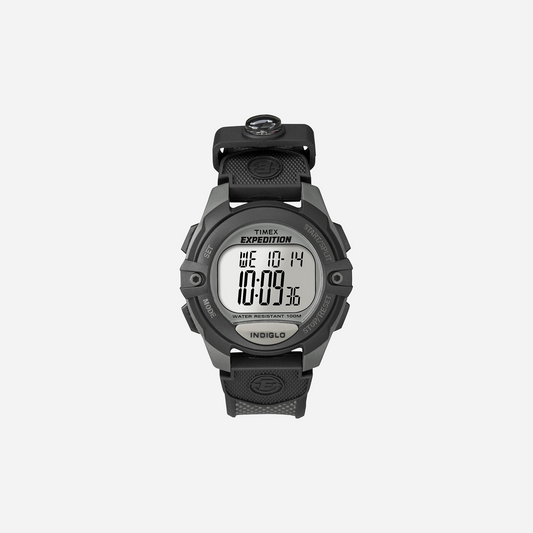 Timex Expedition Digital CAT5 Grey Dial Black Grey Resin Strap Watch