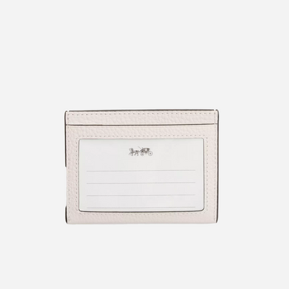 COACH Slim Id Card Case Chalk
