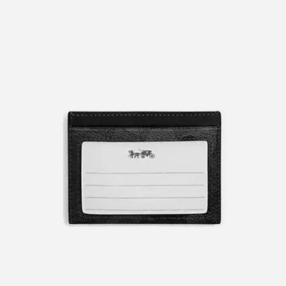 COACH Slim Id Card Case In Signature Camo Print Grey Multi