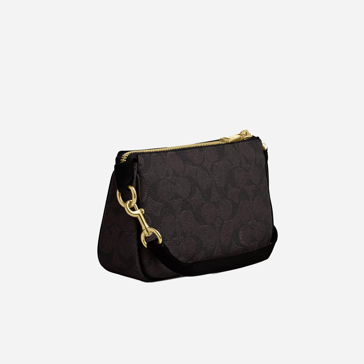 COACH Nolita 19 In Signature Canvas Gold/Walnut/Black
