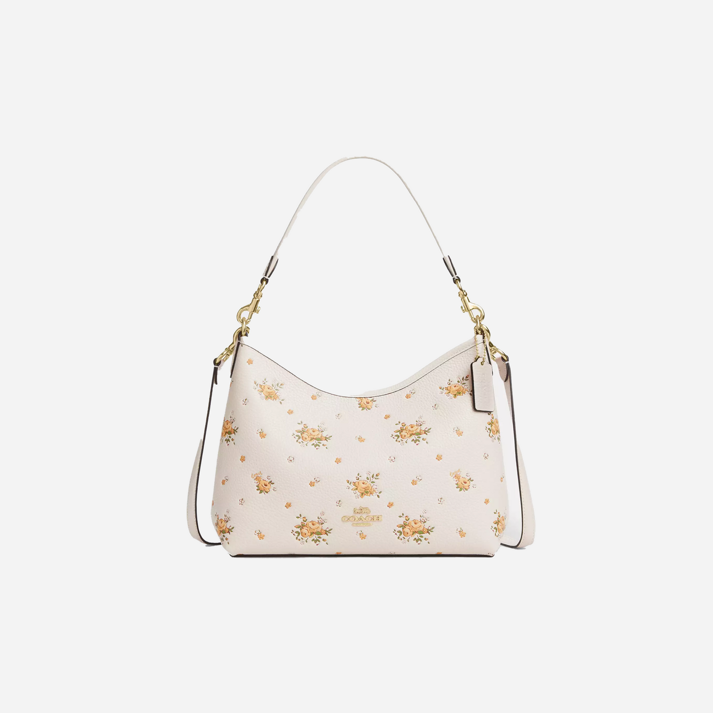 COACH Laurel Shoulder Bag With Floral Print Gold/Chalk Multi