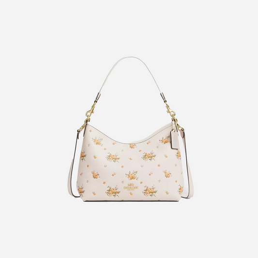 COACH Laurel Shoulder Bag With Floral Print Gold/Chalk Multi