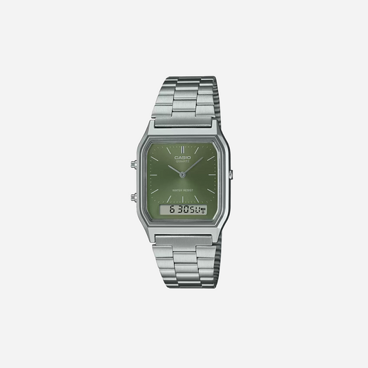 CASIO VINTAGE COLLECTION AQ-230A-3AMQYDF Dark Green