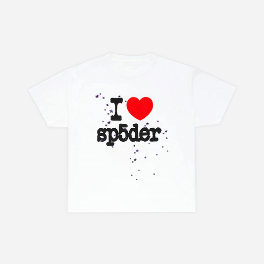 Sp5der I Heart SP5DER Tee White