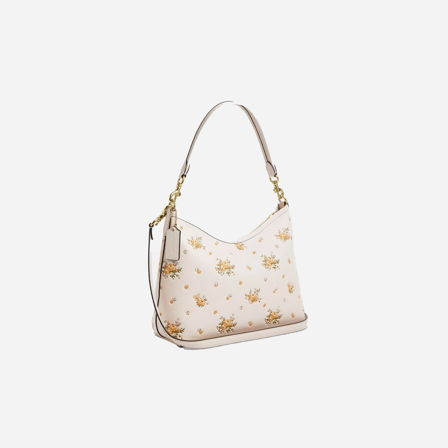 COACH Laurel Shoulder Bag With Floral Print Gold/Chalk Multi