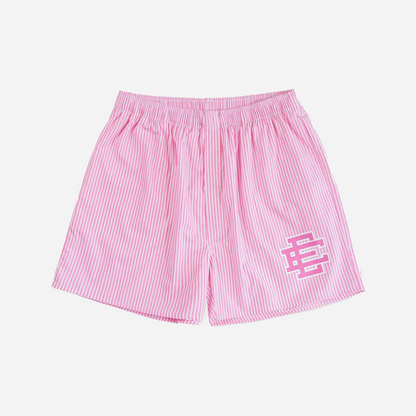 Eric Emanuel Pink Pajama Shorts