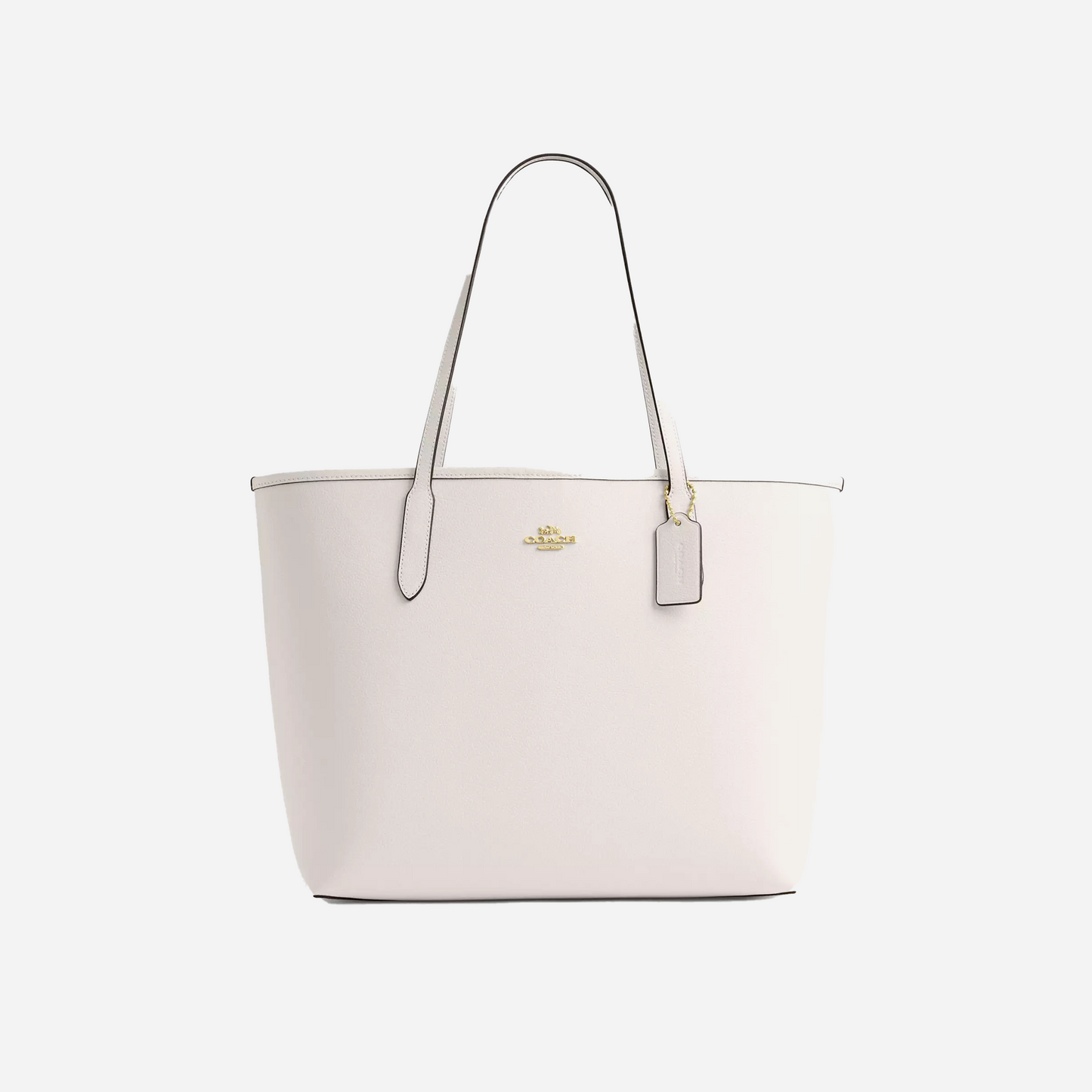 Coach City Tote Bag pebbled leather/Gold/Chalk