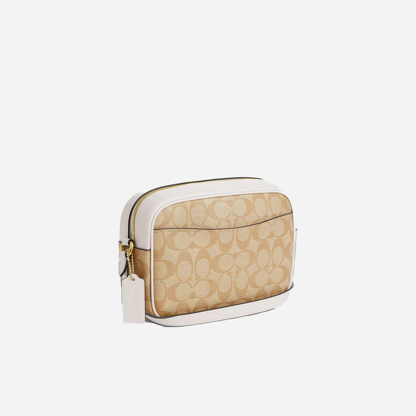COACH Jamie Camera Bag In Signature Canvas Gold/Light Khaki Chalk