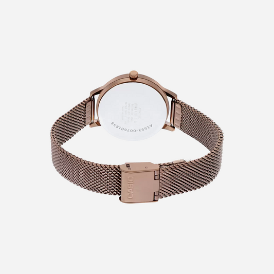 CASIO ENTICER LA  LTP-E157 Series LTP-E157MR-9ADF WMNS Pink Gold/Yellow